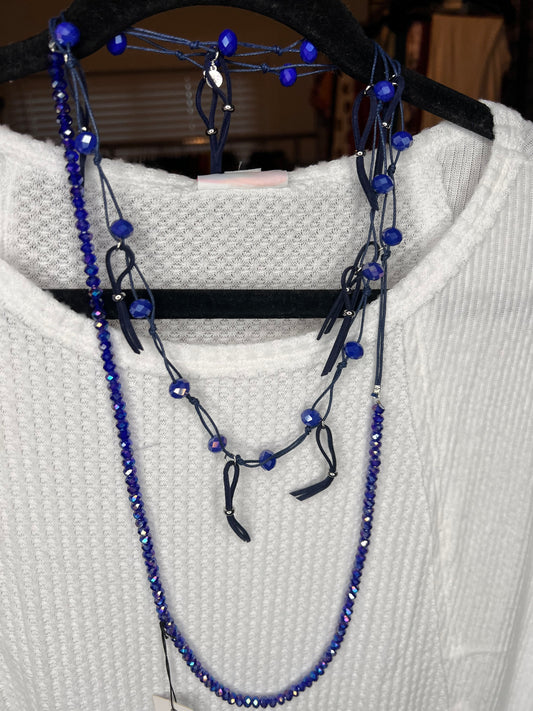 Necklace Boho Blue