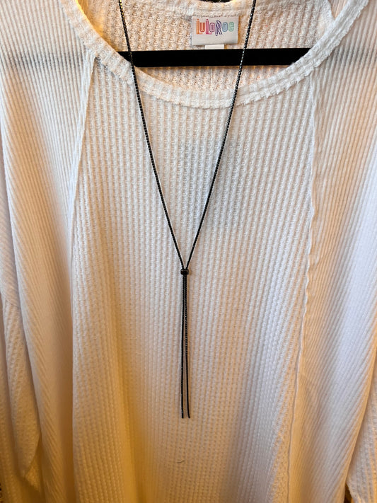 Lariat necklace Black
