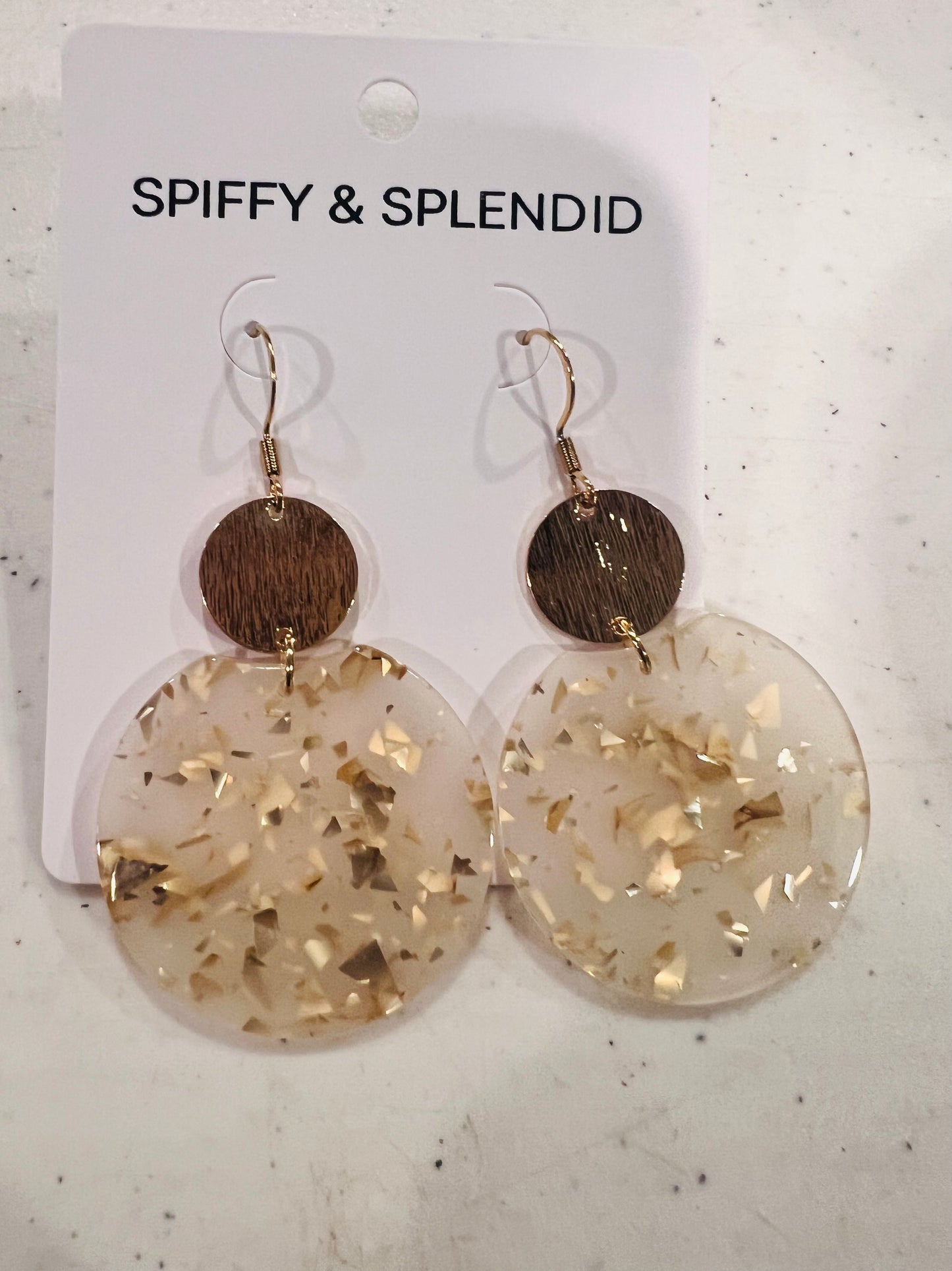 Gold Flake Earrings