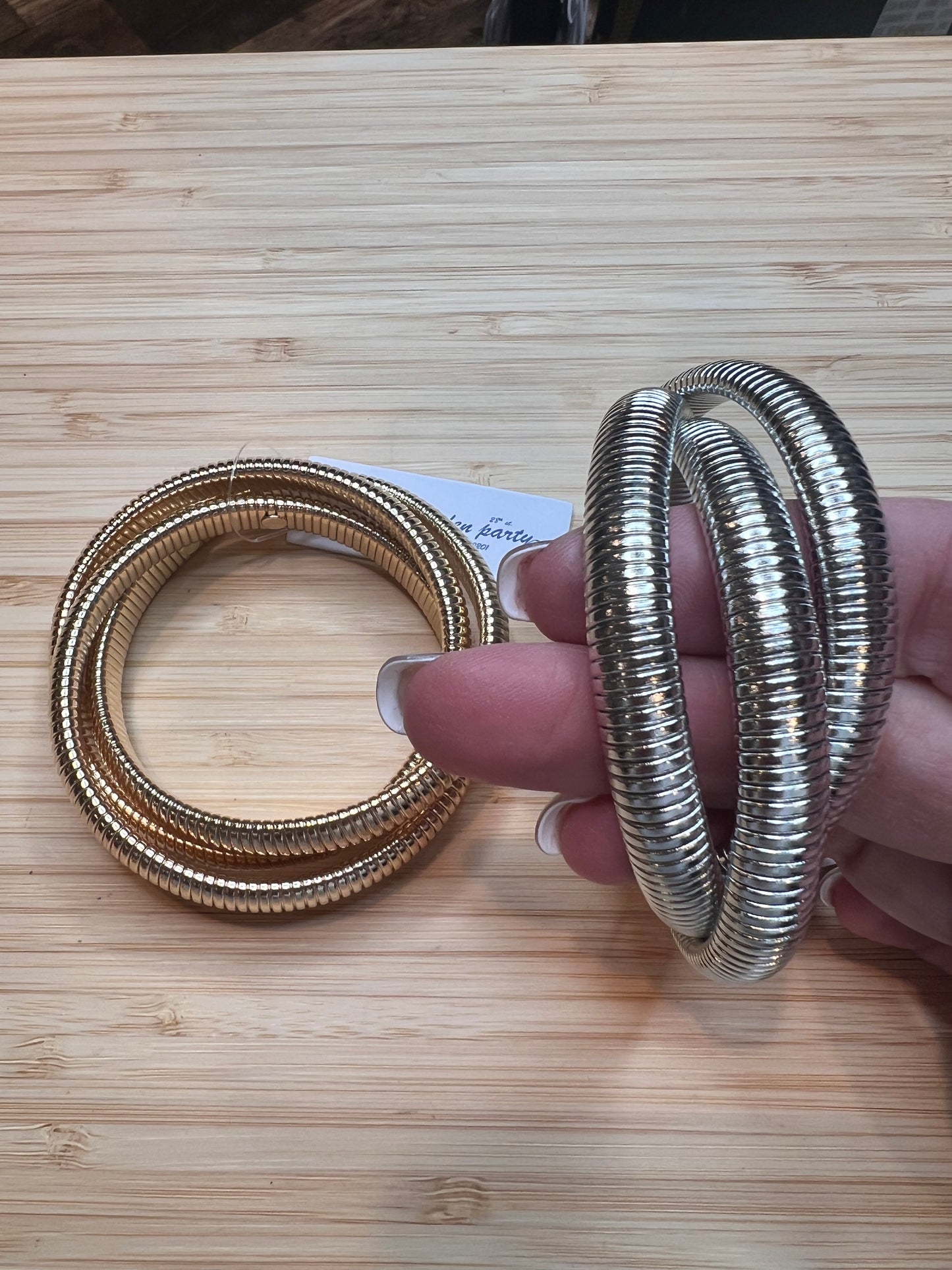 Snake 3 Layer Stretchy Bangle