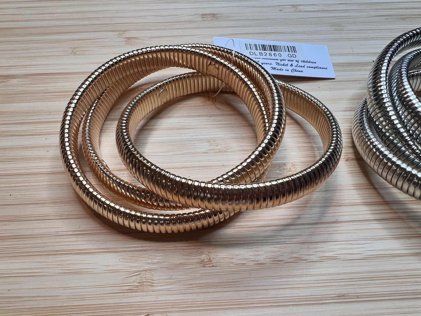 Snake 3 Layer Stretchy Bangle