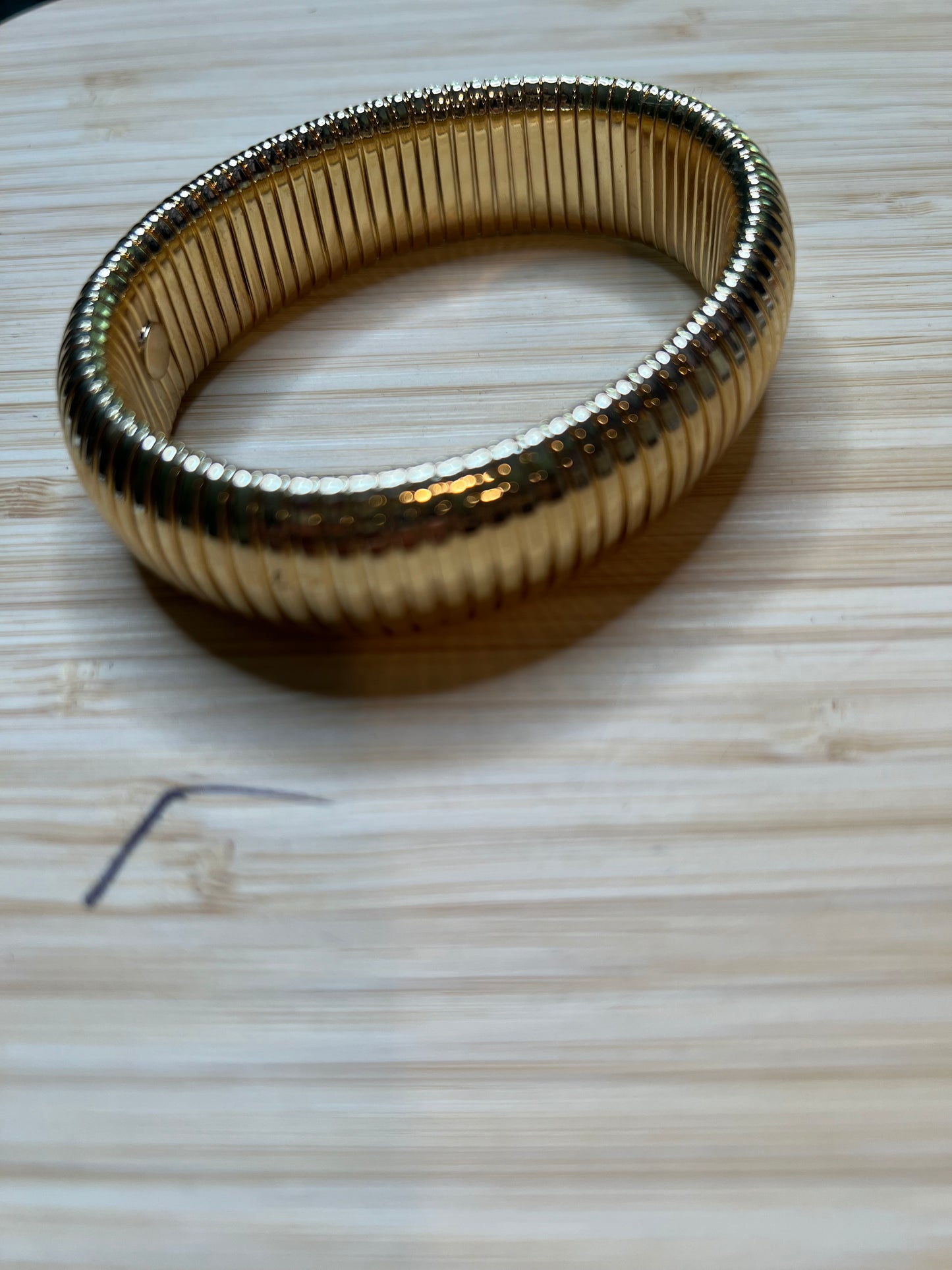 Gold Bold Snake Bangle