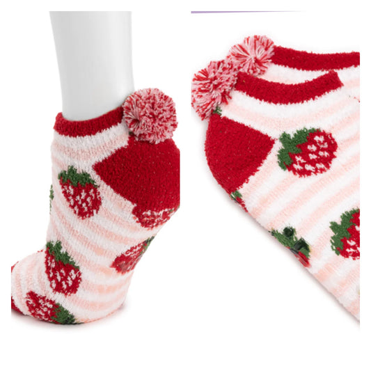 Slipper socks strawberry