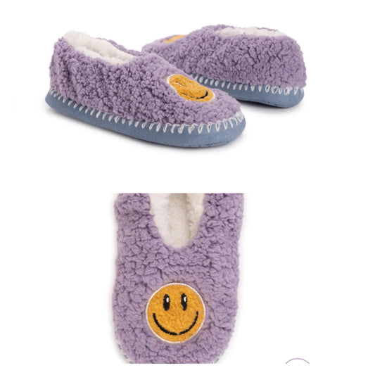 Smile Slippers Purple Size Small