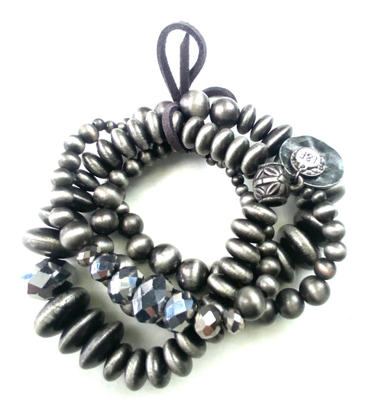 Set of Faux Navajo Pearls Bracelet set