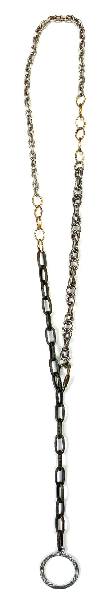 Chunky Mixed Metal Lariat