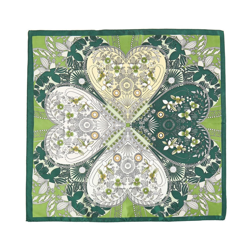 Scarf Green Four Leaf Clover